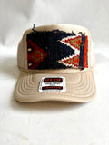 Navy & Orange Kilim Patch Trucker Hat