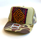 Camo Trucker Hat with Kilim Patch