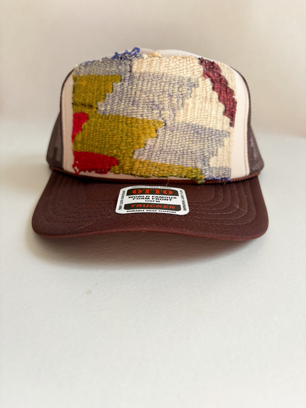 Two Tone Trucker with Geometric Patch