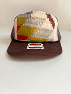 Two Tone Trucker with Geometric Patch