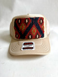 Navy & Orange Kilim Patch Trucker Hat
