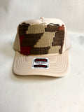 Brown & Burgundy Kilim Patch Trucker Hat