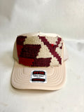 Burgundy & Tan Kilim Patch Trucker Hat