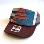 Two Tone Trucker Hat with Kilim Patch