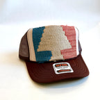 Two Tone Trucker Hat with Kilim Patch