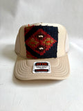 Navy & Orange Kilim Patch Trucker Hat