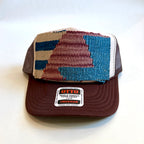 Two Tone Trucker Hat with Kilim Patch