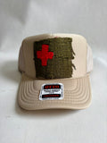 Green & Red Kilim Patch Trucker Hat
