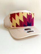 Tan Trucker with Purple Kilim Patch