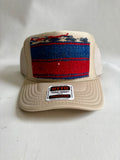 Red & Blue Kilim Patch Trucker Hat