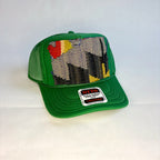 Kelly Green OTTO Trucker Hat with Kilim Patch