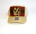 Khaki OTTO Trucker Hat with Double Kilim Patch