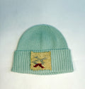 Teal Beanie with Kilim Patch
