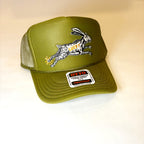 Olive Green Lucky Rabbit's Foot Trucker Hat